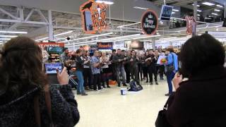 Ukulele Flashmob Sainsburys Otford 171015 [upl. by Vastah403]