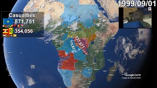 African World War Second Congo War using Google Earth [upl. by Marna492]