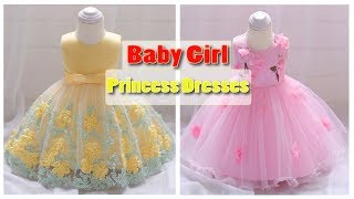 Newborn Baby Girl Princess Dress 2018  1 Year Birthday Party Dress [upl. by Aidnac]