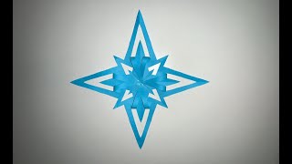 DIY Paper Star Snowflake Craft [upl. by Freeman116]