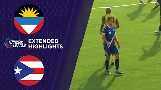 Antigua amp Barbuda vs Puerto Rico  Extended Highlights  CONCACAF Nations League  CBS Sports [upl. by Cinamod]