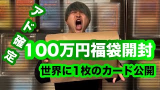 【遼河鯉庵】 アド確定の100万円福袋を買ったら世界に1枚のカードが入っていた！！！ [upl. by Martelle]