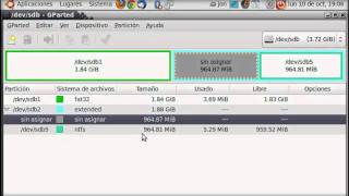 GParted  crea y organiza tus particiones [upl. by Dorice]