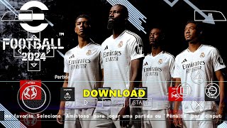 eFOOTBALL PES 2025 PPSSPP DOWNLOAD CAMERA PS5 FOR ANDROID NEW KITS 20242025 REAL amp LATEST TRANSFERS [upl. by Akilegna546]