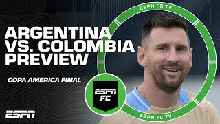 Copa America Final Preview What will it take for Colombia to defeat Argentina  ESPN FC [upl. by Llydnek109]