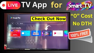 Best Live TV App for Your Smart TV with Rs 0 Cost amp No DTH [upl. by Rosmunda255]