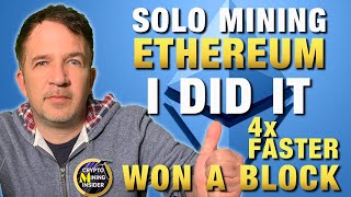 SOLO MINING ETHEREUM  WINNER  ⚡ 4x Faster  LUCKY  25 Weeks of Solo Mining PAID OFF 💰 [upl. by Inaja]