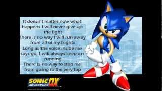 It Doesnt Matter Sonic Adventure DX With Lyrics [upl. by Nylecyoj3]