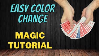 Easy Color Change 🪄 Simple Beginner Magic Card Trick Tutorial [upl. by Assena]