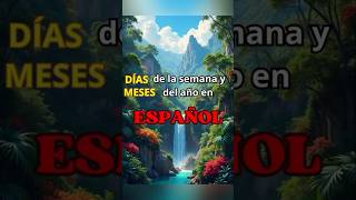 Días y meses en español español learning venezuela dias meses learnspanish learn spanish [upl. by Judye]