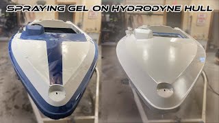 Painting an ENTIRE BOAT With GELCOAT Total Boat White Gel [upl. by Jenette836]