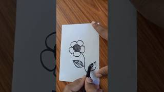 Very easy flower drawingyoutubeshorts satisfiyingart drawingtutorials drawingideas easydrawing [upl. by Marr]