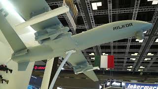 AT DIMDEX 2024 in QATAR the MILKOR 380 Latest Generation Armed Drone from South Africas Industry [upl. by Lehmann843]