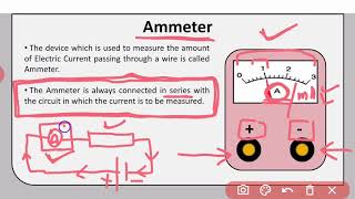 Ammeter Working and Principle  Explained in Hindi  Class 10 Physics [upl. by Nosirb]