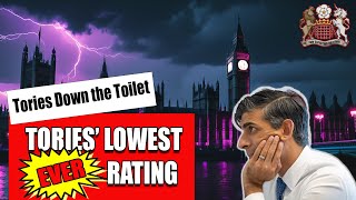 Lowest Ever Poll Rating for Sunaks Tories [upl. by Allerbag525]