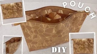 Pouch Bag Out Of PVC Placement Mat  Zipper Pouch From PVC Mats  DIY [upl. by Anuahsat]