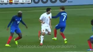 Sergio Busquets humiliating France Midfield 28032017 Spain vs France Internatinonal Friendly [upl. by Eseilana797]