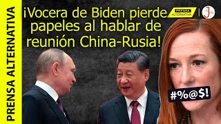 Saltó de envidia Psaki furiosa asegura que EEUU también puede negociar con China [upl. by Hampton]