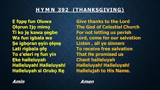 CCC Hymn 392 E fope fun oluwa Celestial Church of Christ Redemption Parish Winnipeg Canada [upl. by Pippa]