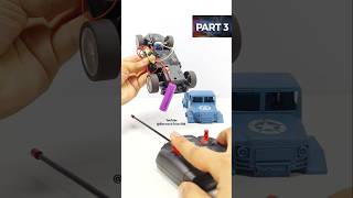 Rc Gadi powered by DC Motor Making Rc  How To Make RC RC DC Motor  Part 3 [upl. by Glialentn914]