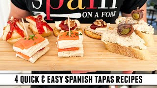 4 LASTMINUTE Tapas for your Holiday Party  QUICK amp EASY Tapas Recipe [upl. by Itoc]