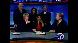 WABCTV 5 pm news clip Roz Abrams last day  December 2003 [upl. by Anelliw]