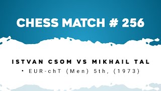 Istvan Csom vs Mikhail Tal • EURchT Men 5th 1973 [upl. by Swee]