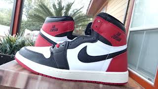 2025 Air Jordan 1 Black Toe Reimagined FULL AUTHENTIC REVIEW 4K [upl. by Raynell]