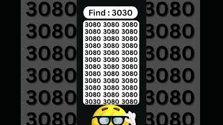 Spot the number 3030 in this tricky puzzle 🚀🚀 [upl. by Lavery]