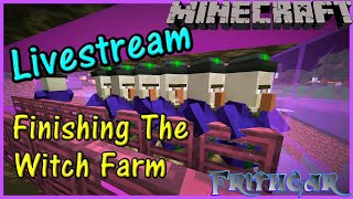 Minecraft Building A Witch Farm [upl. by Akinnej]