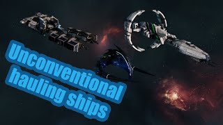 Hauling outside the box  unconventional hauling ships  EVE Online [upl. by Oibaf471]