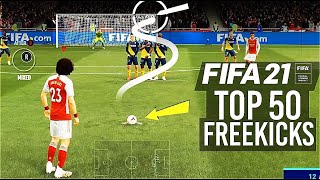 FIFA 21  TOP 50 BEST FREE KICK GOALS [upl. by Akihsan13]