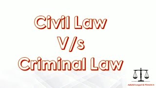 The difference between Civil Law and Criminal Law [upl. by Einnahc]