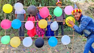 outdoor fun with Flower Balloons and learn colors for kids by I kids Episode 99 [upl. by Filler]