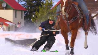 Skijoring in Wisdom Montana [upl. by Torbart]