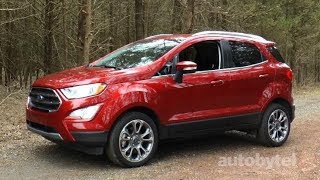 2018 Ford EcoSport Titanium 1Liter EcoBoost Test Drive Video Review [upl. by Elysee]