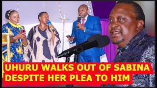 MADHARAU YA UHURU KWA SABINA CHEGE YAJITOKEZA WASI NYANDARUA KWA MAZISHIWALK OUT AS SABINA SINGS [upl. by Cleodell]