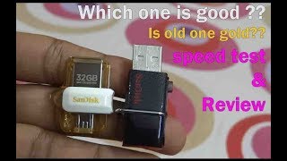 Sandisk Ultra USB 30 OTG 32GB New VS Old Pendrive  Speed test  which one is better [upl. by Novla]