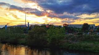 Sonnenuntergang genießen an der Elster in Gera Zwötzen Thüringen [upl. by Anaidiriv]