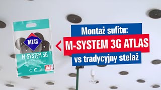 Porównanie  montaż sufitu w dwóch technologiach tradycyjnej i ATLAS MSystem 3G [upl. by Aerua]