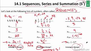 PreCalc 141 Series and Summation [upl. by Cirted]