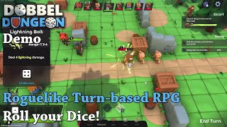 Roguelike Turnbased RPG Roll your Dice  Lets Try Dobbel Dungeon Demo [upl. by Ahsekad]