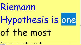 Riemann hypothesis is proved [upl. by Herold]