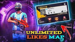 UNLIMITED LIKES TRICKS FREE FIRE  FREE FIRE NEW CRAFTLAND  LIKE PUSH CRAFTLAND MAP CODE [upl. by Telford]