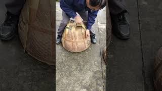 Bamboo weaving Bamboo handicraft art by the artisans hands Top good videos 219 [upl. by Julian417]