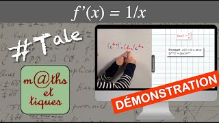 DEMONSTRATION  ln x  1x  Terminale [upl. by Noraa]