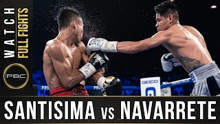 Navarrete vs Santisima FULL FIGHT February 22 2020  PBC on FOX PPV [upl. by Chancellor]