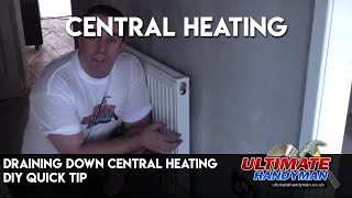 Draining down central heating [upl. by Nnaeiram]