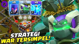 SKELATON SPAM ZAP  WITCH GOLEM  WITCH  STRATEGI WAR TH 11  COC INDONESIA [upl. by Atsirt]