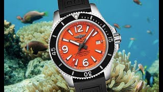 Review Breitling Superocean Automatic 42 Orange [upl. by Asiul]